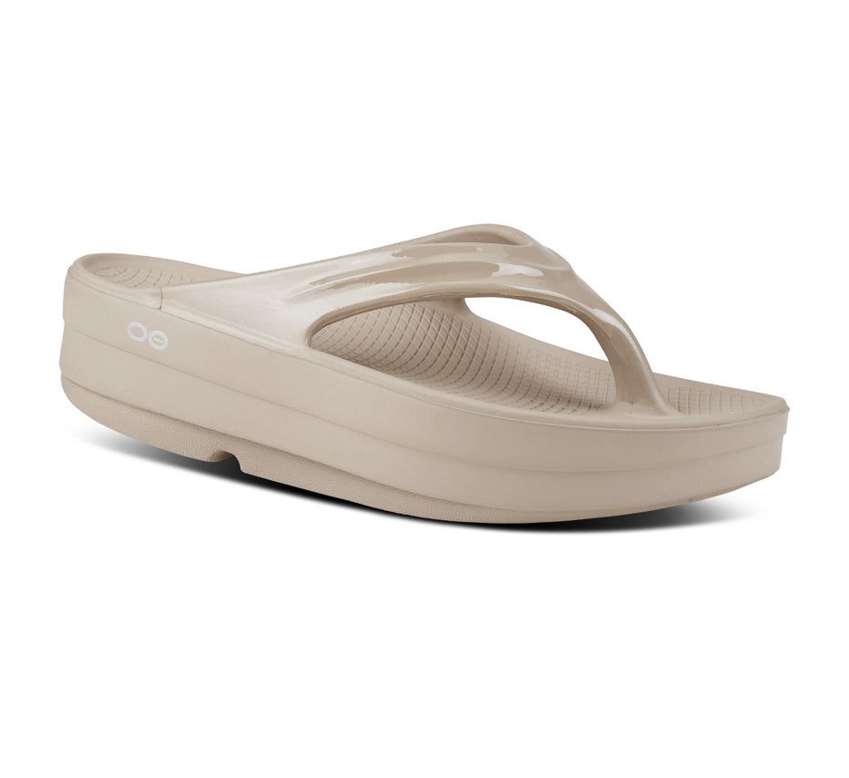 Oofos Women's Oomega Oolala - Flip Flops Brown Grey ( JPVKL-3975 )